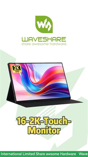 16-2K-Touch-Monitor,10-Point Touch, Optical Bonding,Universal Compatibility: PC, Phone, SBC#luckfox