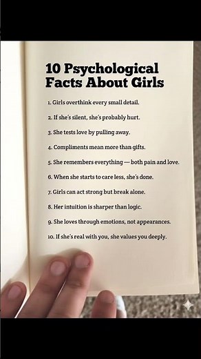 10 Psychological Facts About Girls