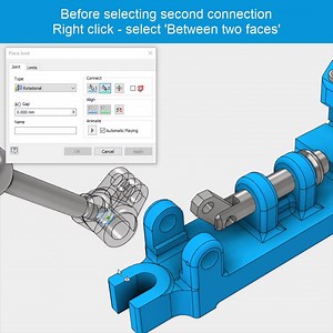 The Autodesk Inventor micro tip of the week is...locating the joint 'between two faces'. Enjoy! 😎 | Autodesk Inventor