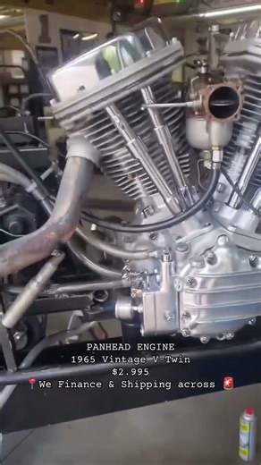 Check out this legendary 1965 Harley-Davidson Panhead Engine. This was the final year of production