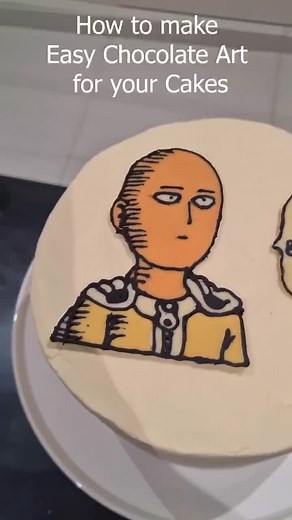 One Punch Man Chocolate Art for Cakes