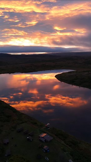 Beautiful sunrise clouds at Caribou Lodge Alaska this morning. 9/4/2025. #alaska #travelalaska #cariboulodgealaska | Caribou Lodge Alaska