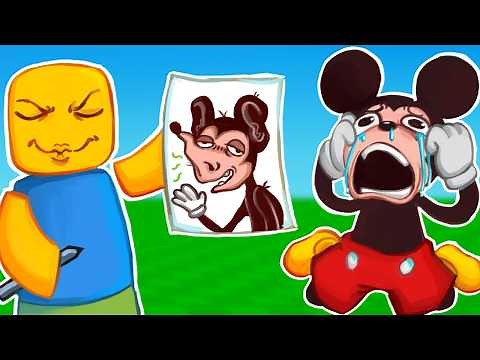 MICKEY plays ROBLOX DRAW ME 6 — THE TORTURE RETURNS