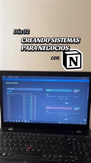 Sistema simple de control de stock en Notion. Listado de productos con stock y precios, ingresos y salidas con registro de cantidades, costos y descuentos, y un historial de movimientos por fecha para facilitar la conciliación y el seguimiento diario. #notiontemplate #stock #inventario #negocios #notion
