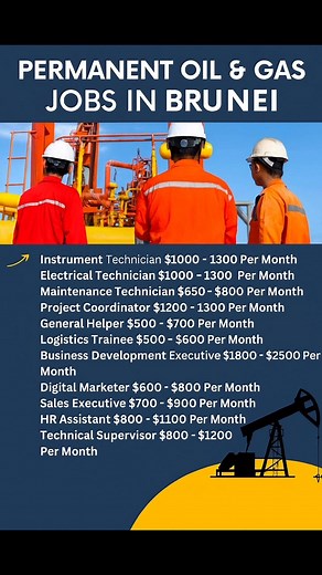 27K views · 103 reactions | Permanent Oil & Gas Jobs in Brunei |...