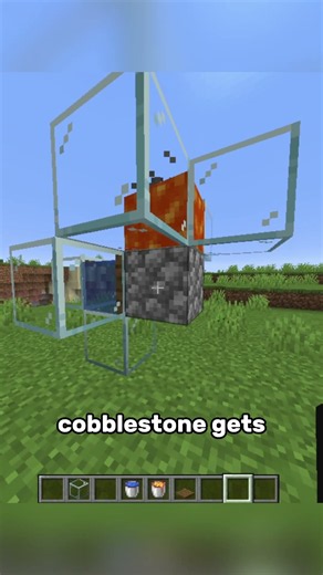 2-in-1 Stone + Cobblestone Generator Tutorial 😳 #minecraft