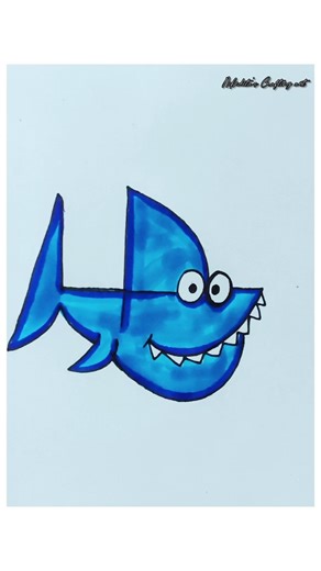 How to draw a shark 🦈 easily step by step / beautiful Easy Shark 🦈 drawing tutorial #drawing #art