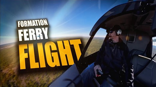 Formation helicopter ferry flight with Lester!