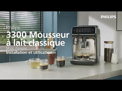 Philips Série 3300 SilentBrew Mousseur à lait, guide d'installation et d'utilisation