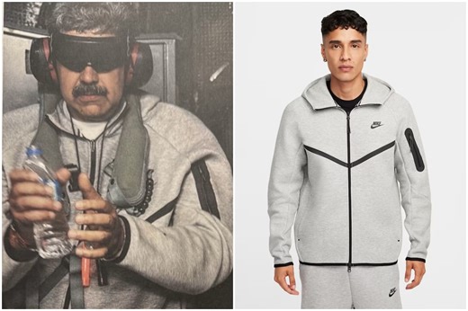 Se agota en Estados Unidos el conjunto Nike que vestía Nicolás Maduro al ser capturado: cuánto cuesta el outfit viral