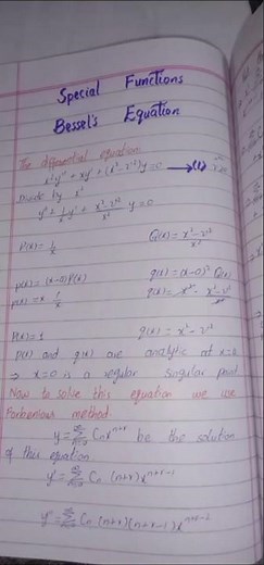 Bessel's Equation