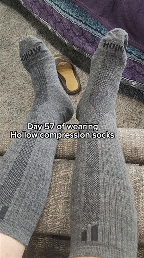 Compression socks aren’t supposed to hurt. But most options are way too tight, overheat your feet, and start sliding down halfway through your day. Hollow Socks were built to solve that problem. We combined ultra-soft baby alpaca fibers with light, breathable compression that stays up, feels good, and actually works. ✅ 15–20 mmHg compression ✅ Cushioned support to relieve foot pain ✅ Made from breathable baby alpaca fiber ✅ Moisture-wicking ✅ Odor-resistant ✅ Temperature regulating ✅ Easy on, ea