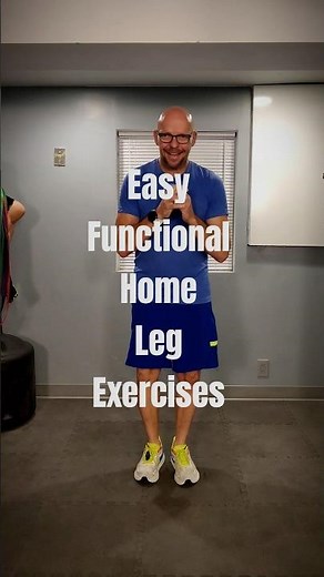 Easy Functional Home Leg Exercises For Over 50 Adults #fitafter50