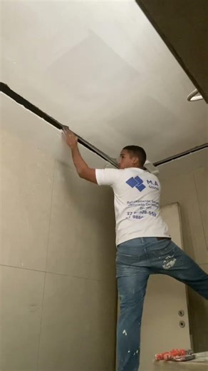 Como instalar ap no forro de gesso #gesso #drywall #obra #gesseiro