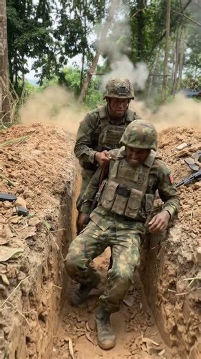 Intense Battlefield Trench Rescue Under Enemy Fire | Action Scene
