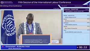 311K views · 10K reactions | INTERVENTION DU MINISTRE D'ÉTAT, MINISTRE DE LA FONCTION PUBLIQUE DU TRAVAIL ET DE LA PROTECTION SOCIALE, LORS DE LA 111ème session de la Conférence Internationale du Travail. Genève, le 07 juin 2023 | Ministère de la Fonction Publique, du Travail et de la Protection Sociale | Facebook