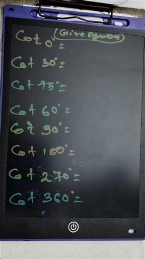 COT FORMULA #D/S EASY CLASSES #maths #MATHS TRICKS #TRIGONOMETRY#formula