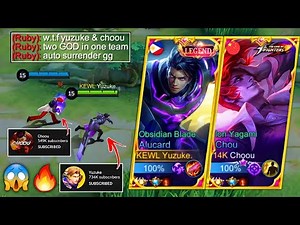 Yuzuke Meets Choou in Ranked GAME! | Top Global Alucard & Choou Connection!! 🔥 (Intense Match!)