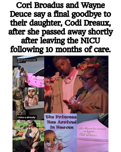 VMG Culture & Entertainment | Cori Broadus and Wayne Deuce heartbreakingly lost their baby girl, Codi Dreaux, after she spent 10 months in the NICU and passed away... | Instagram