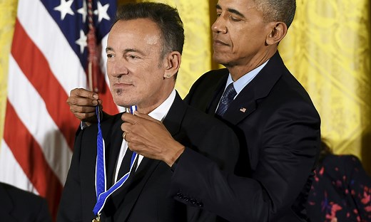 Watch President Obama Award Bruce Springsteen Medal of Freedom