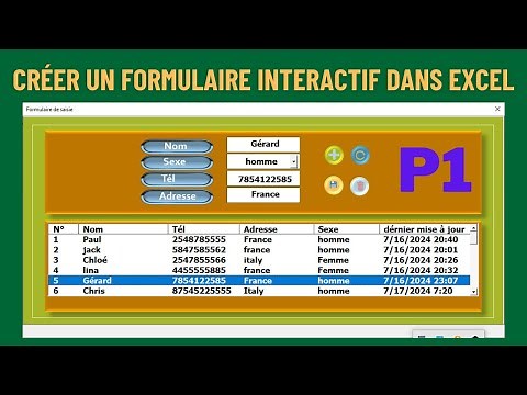 Create an Interactive Form in Excel
