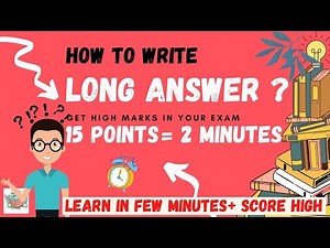 How to write long answer in exam ? / Format of writing long answer.