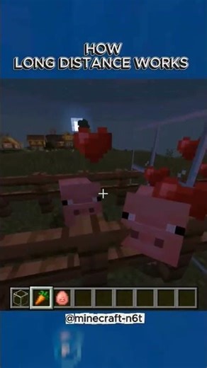 How Long Distance Works #minecraft #subscribe #gaming #viralshort #ytshorts #facts @minecraft-n6t