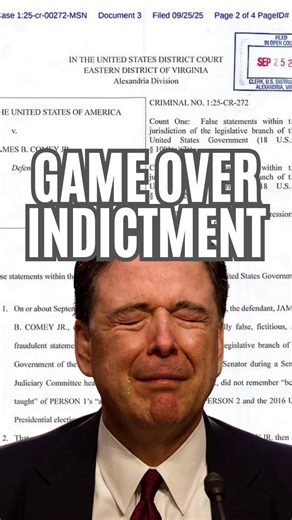 Two pages. Zero holes. James Comey’s indictment is ironclad. | Grant Stinchfield