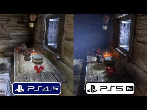 Kingdom Come: Deliverance PS4 PRO vs PS5 PRO Next-Gen Upgrade Graphics & Frame Rate Comparison