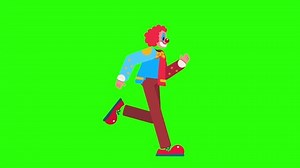 Cartoon Illustration Smiling Clown Running Excitedly Stock Footage Video (100% Royalty-free) 3521378347 | Shutterstock