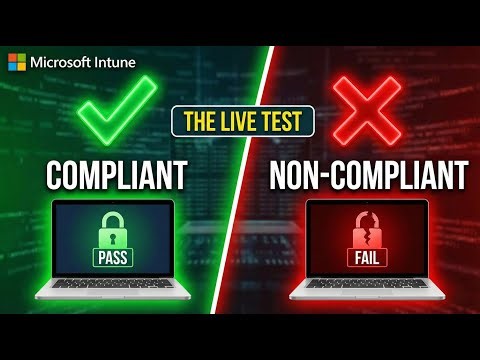 Intune Compliance Policies Tutorial: Pass vs Fail Test | MD-102 Lab 12