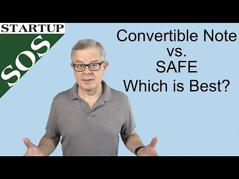 Convertible Note vs Post-Money SAFE (Simple Agreement for Future Equity) - Which is Best?