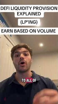 DeFi liquidity provision explained