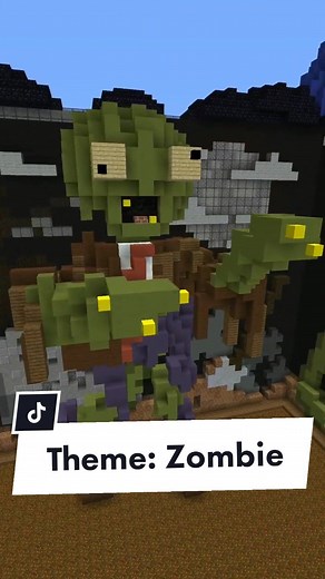 Recognizable Zombie in Build Battle - Minecraft Hypixel