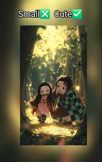 Nezuko🥵 Small ❎️ Cute ✅️ #shorts #demonslayer #trending