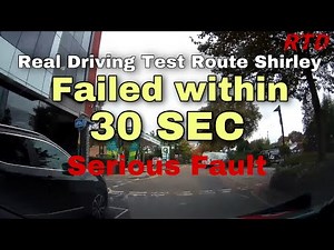 Shirley driving test route Birmingham 2022 | Failed in 30 sec of test
