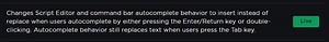 Autocomplete fails to remove text on enter in large scripts