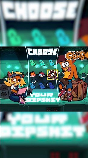 Playable Crash - Character Select Screen [FNF]