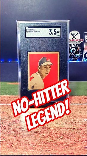 1949 Bowman #1 Vernon Bickford | Braves Pitcher & No-Hitter Legend ⚾🔥