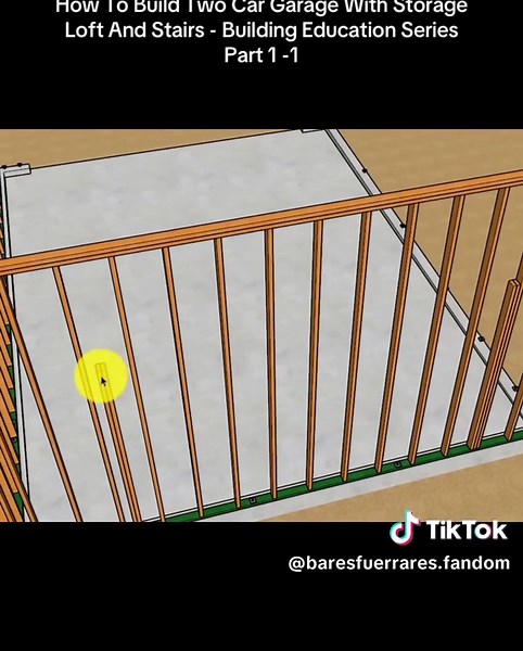 How To Build Two Car Garage With Storage Loft And Stairs - Building Education Series Part 1 -1 #build #storage #stairs