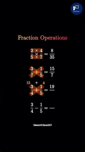 Master Fraction Operations ➗ | Book a Free Demo Class at https://www.smartclass247.com/