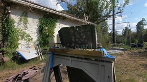 35 yards, mini army men. Bought em few years ago, like 7 bucks for 1000 of them. The are very small, and they fracture when hit, lol | Jet Cane