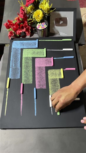 How to write Allah name by using Colourful chalks ✍️🌈💫🌸✨🫀🌟💟 . . . . . . . . . #allah❤️ #unfreezemyaccount #chalkart #foryou #fyp