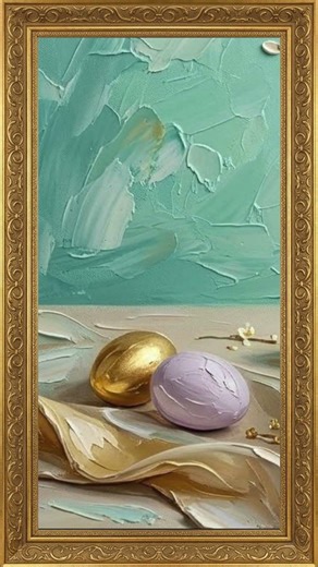 Teal & Gold Spring Decor