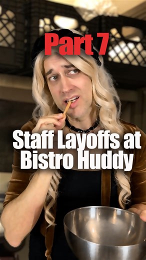 Drew Talbert on Instagram: "[Staff Layoffs at Bistro Huddy, Part 7] Nothing makes your job seem better than a week away from it Co-write w/ @andreakelley #bistrohuddy #fired #justicefornicole #layoffs #serverlife"