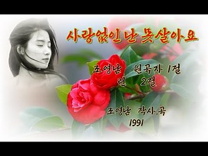 사랑없인 난 못살아요(가사포함) - 조영남 1991.린