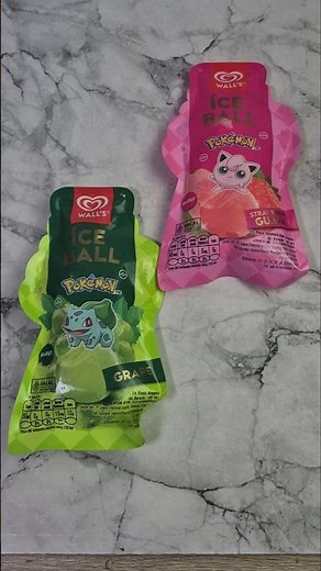 NEW Pokémon Ice Ball from Wall’s! Bulbasaur & Jigglypuff Flavors Review 🍨