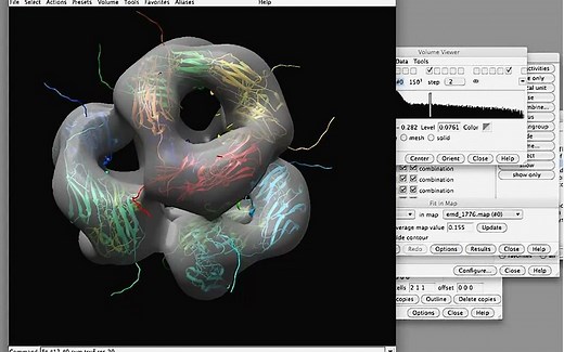 【UCSF Chimera】 Fitting a PDB into and Cryo-EM map