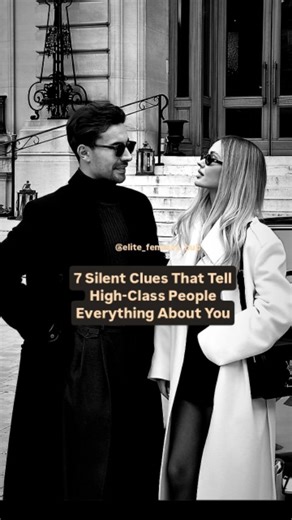 Wealthy, high-class people don’t just “see” you they read you. Before you even speak, they already know if you’re disciplined, insecure, or magnetic. Here’s how: 1. Posture Psychology A woman who slouches signals, “I’m shrinking, don’t notice me.” A woman who stands tall even in flats - signals quiet dominance. High-class people assume your posture is the story you tell yourself daily. 2. Eye Contact Calibration Too much eye contact feels like you’re begging for approval. Too little feels like y