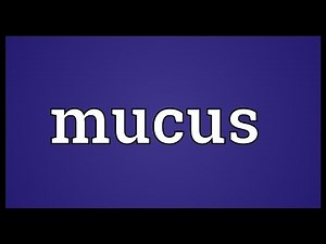 Mucus Meaning